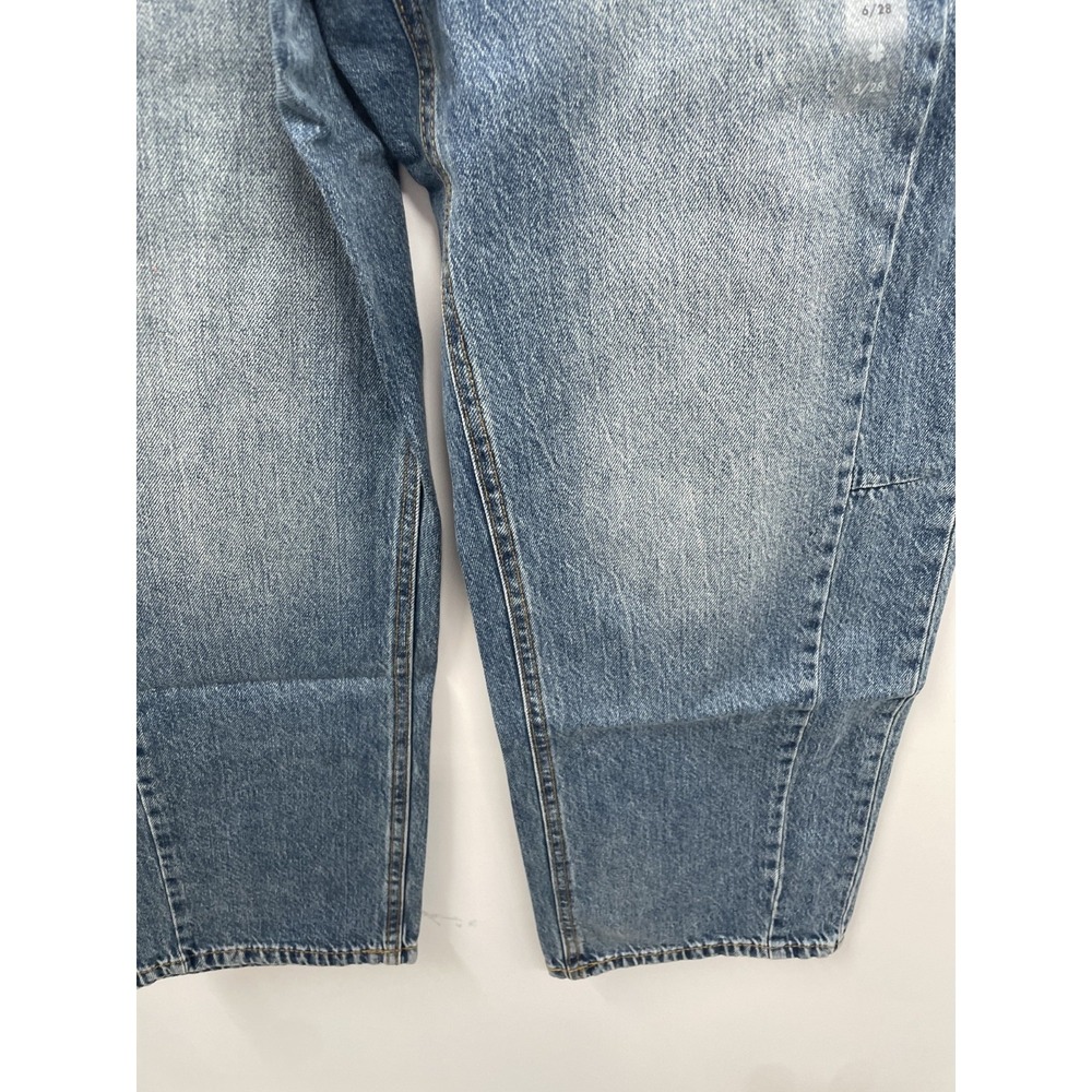 Lucky Brand Jeans Women's 6/28 Blue Denim Medium Wash Barrel Leg Streetwear NWT - Picture 12 of 16